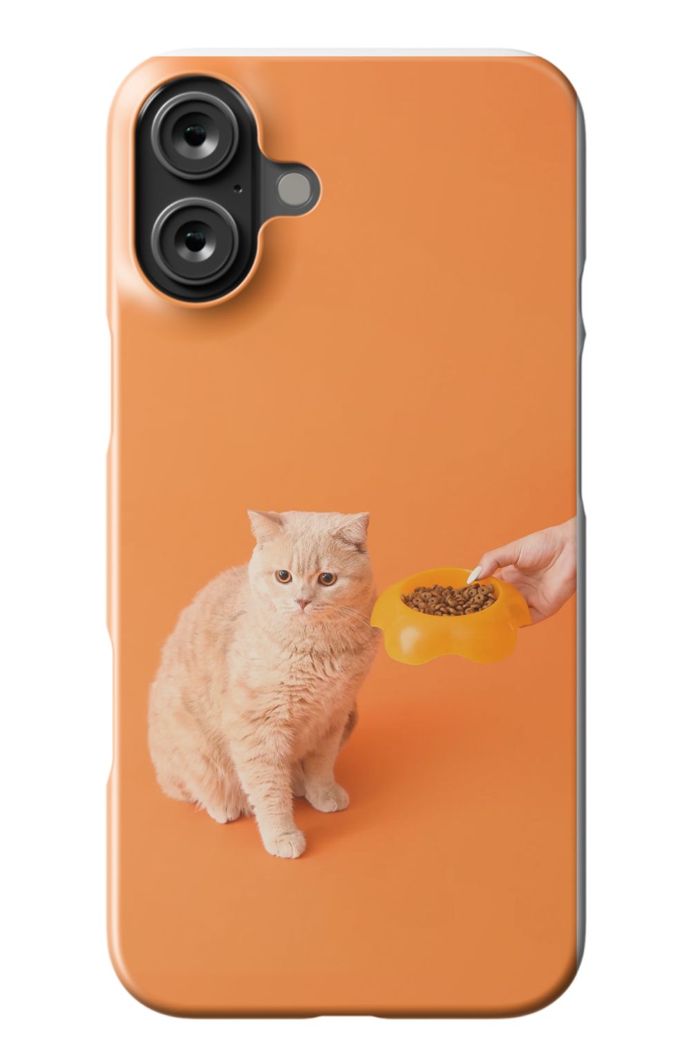 Cat Food design print case - Orange