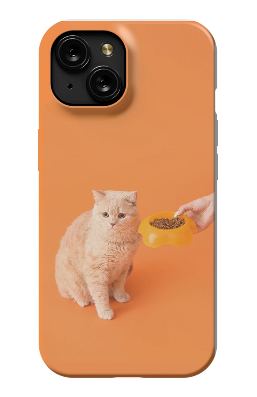 Cat Food design print case - Orange