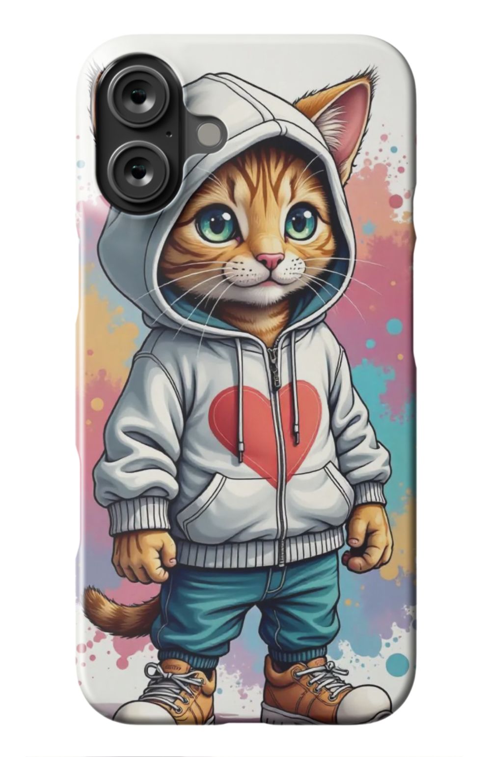 Hi Kitty Cat Heart Case