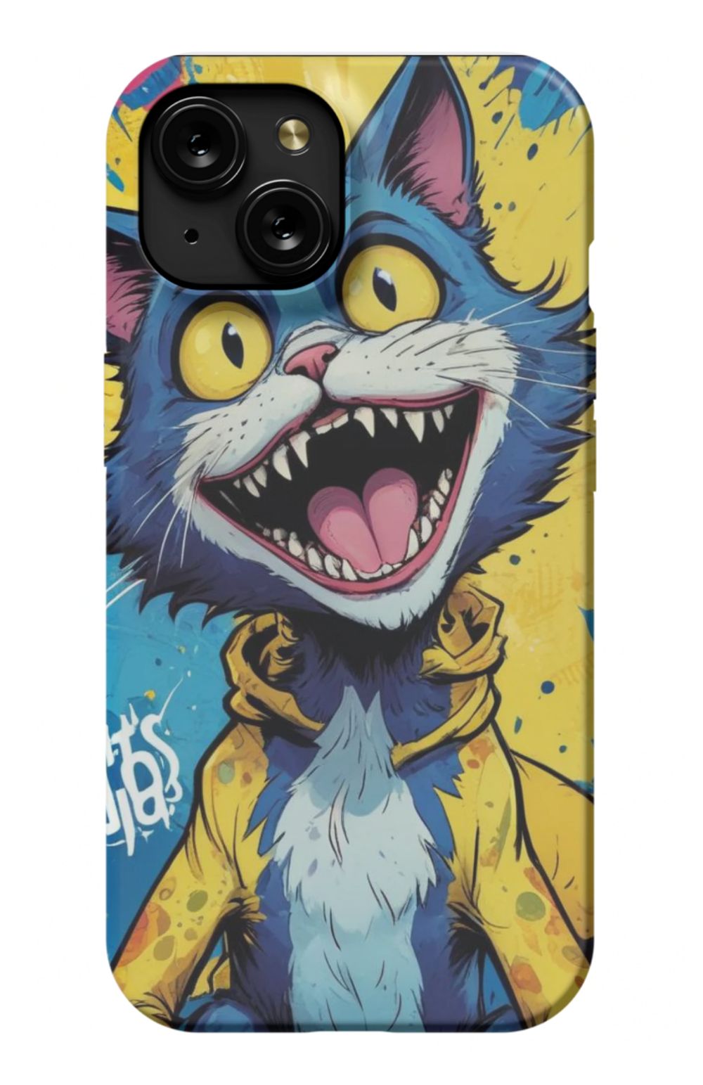 Comic Cat Yellow Design