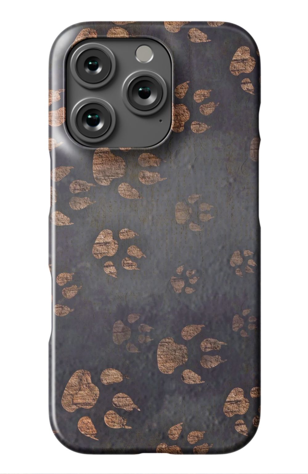 Dog Paws Print Case Black
