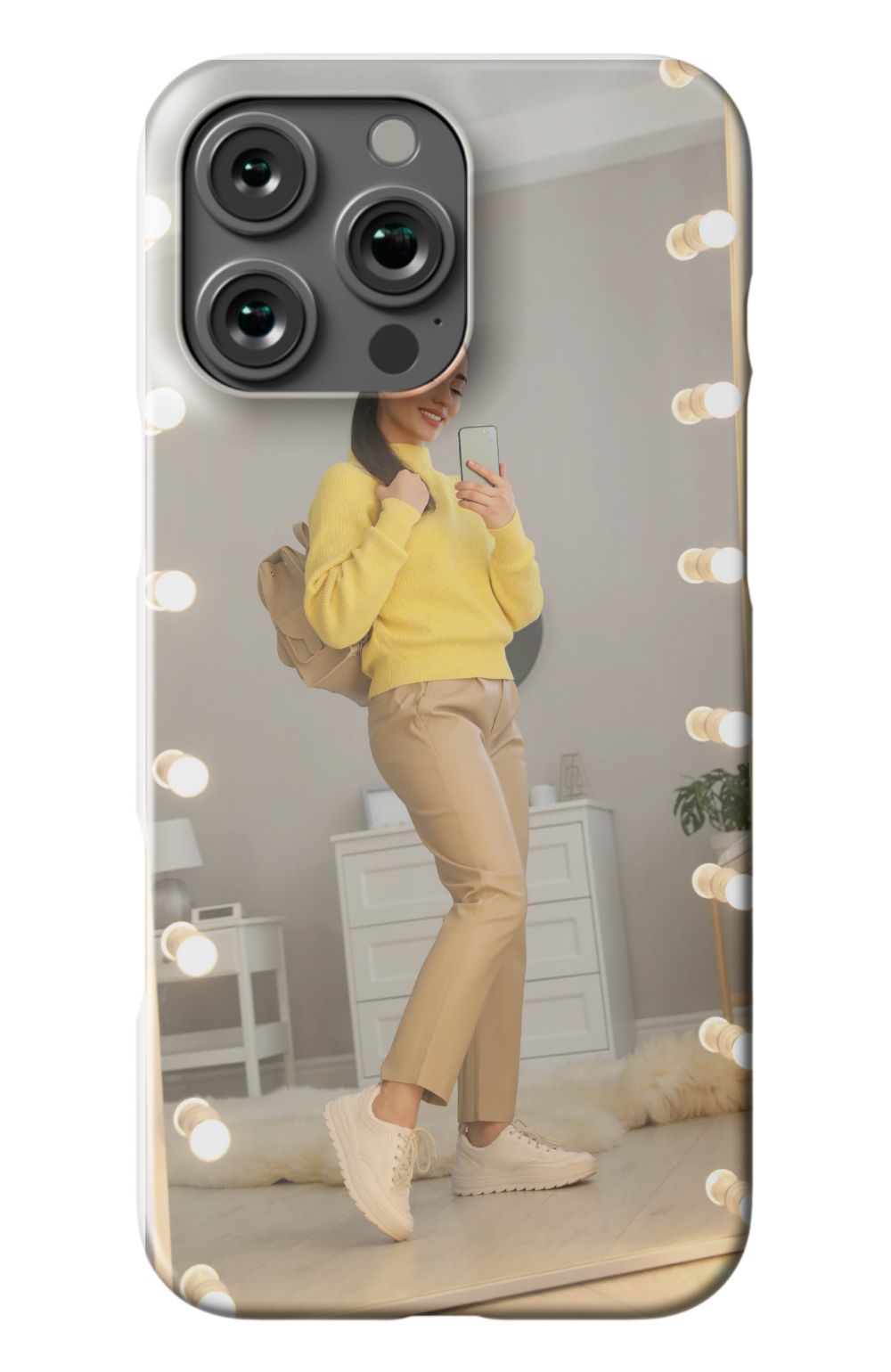 Selfie In Light Up Mirror Case