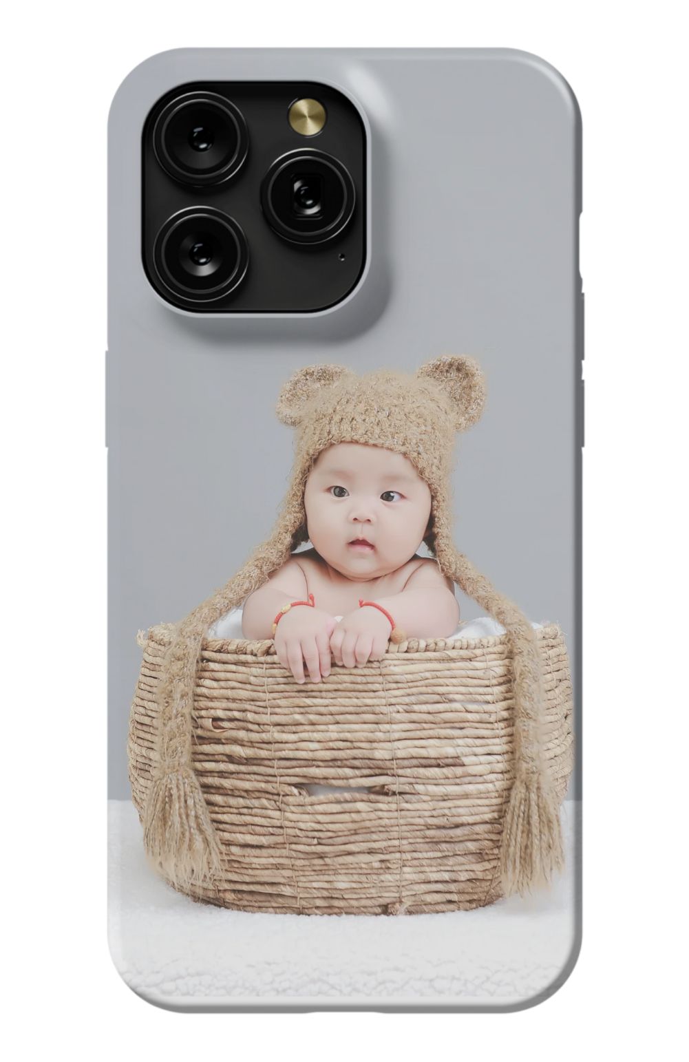 Cute Baby In Basket - Case