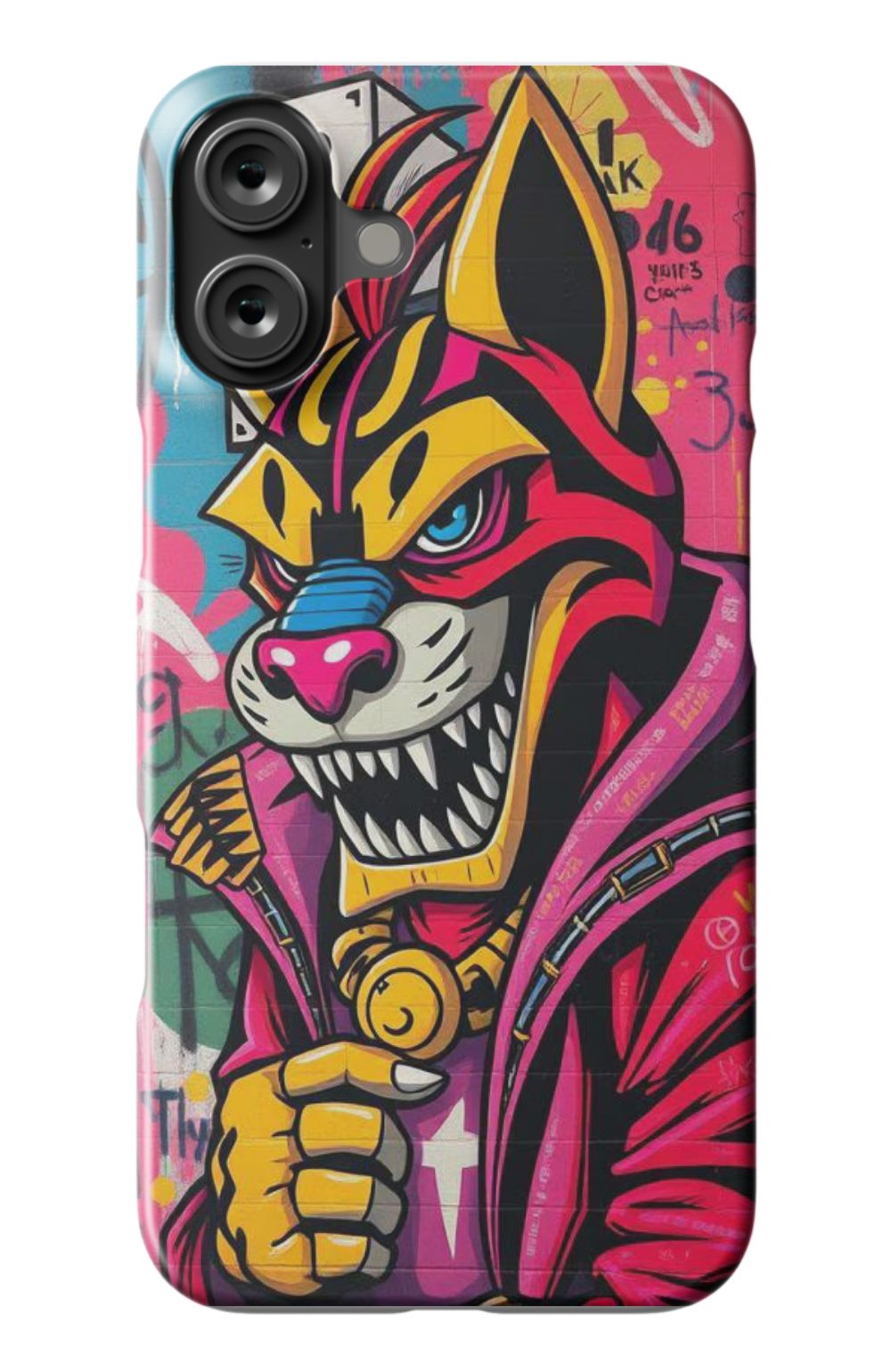 Cool Tiger with Hoodie Grafitti Style