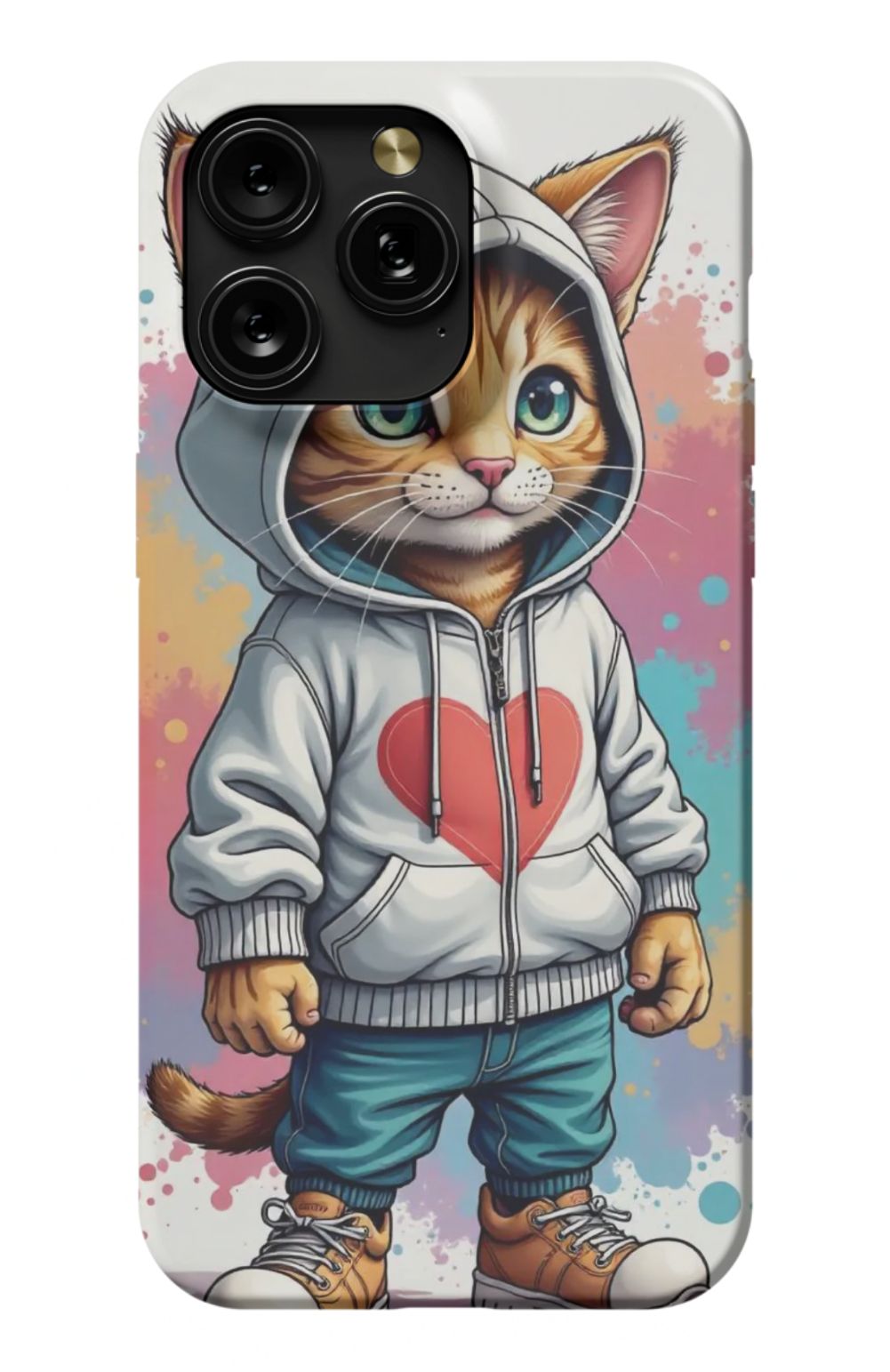 Hi Kitty Cat Heart Case