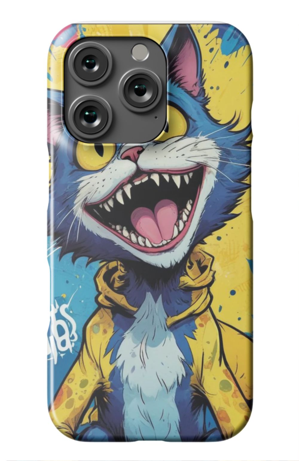 Comic Cat Yellow Design