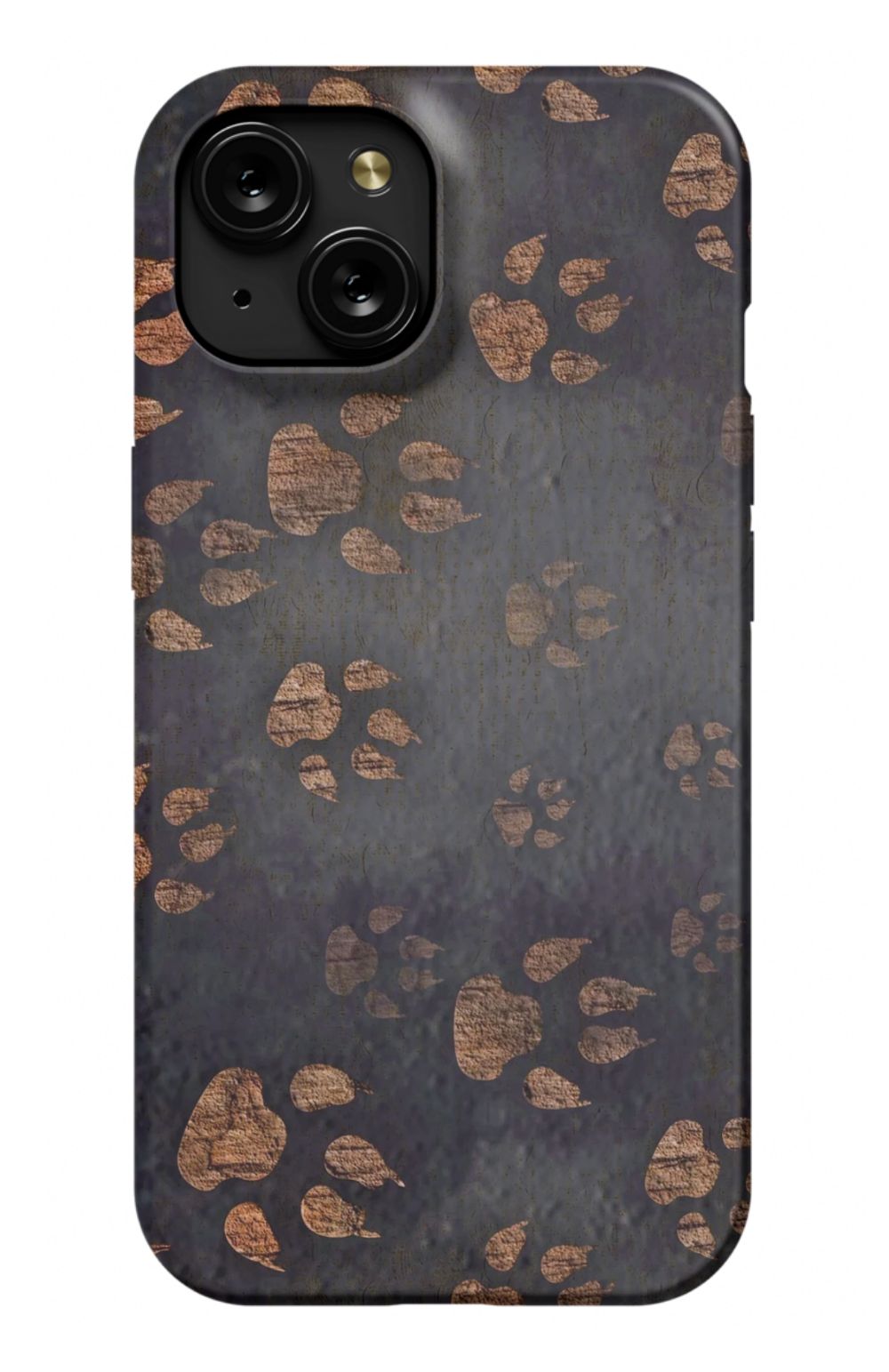 Dog Paws Print Case Black