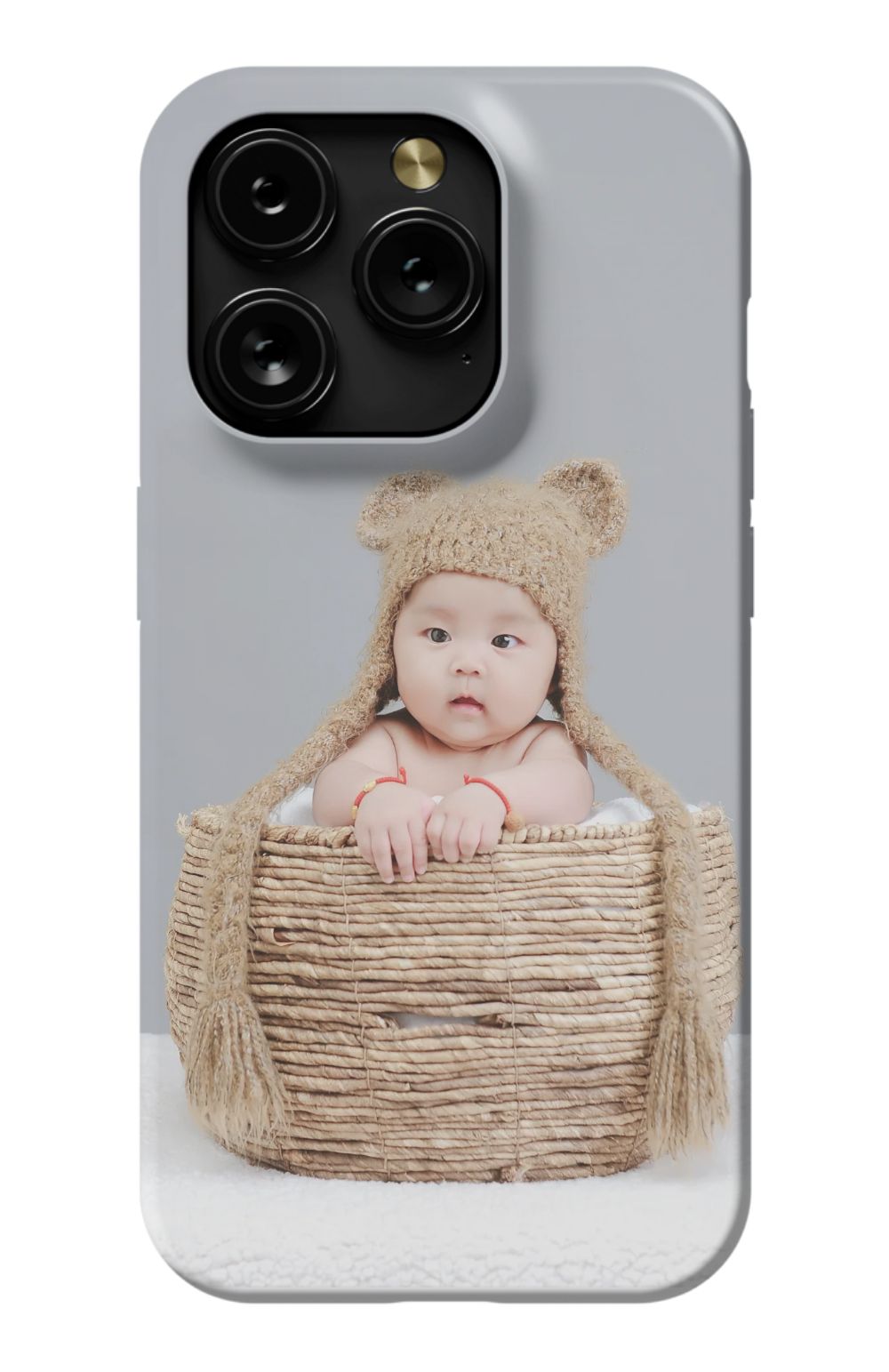 Cute Baby In Basket - Case