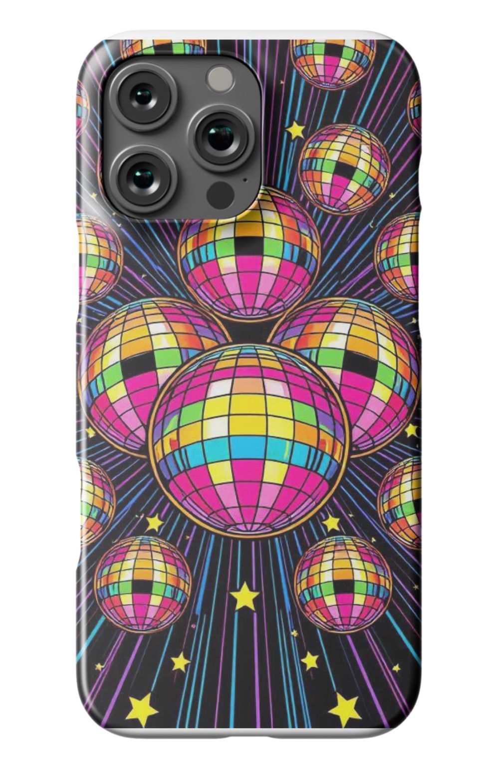 Multi Colour Disco Balls Pattern