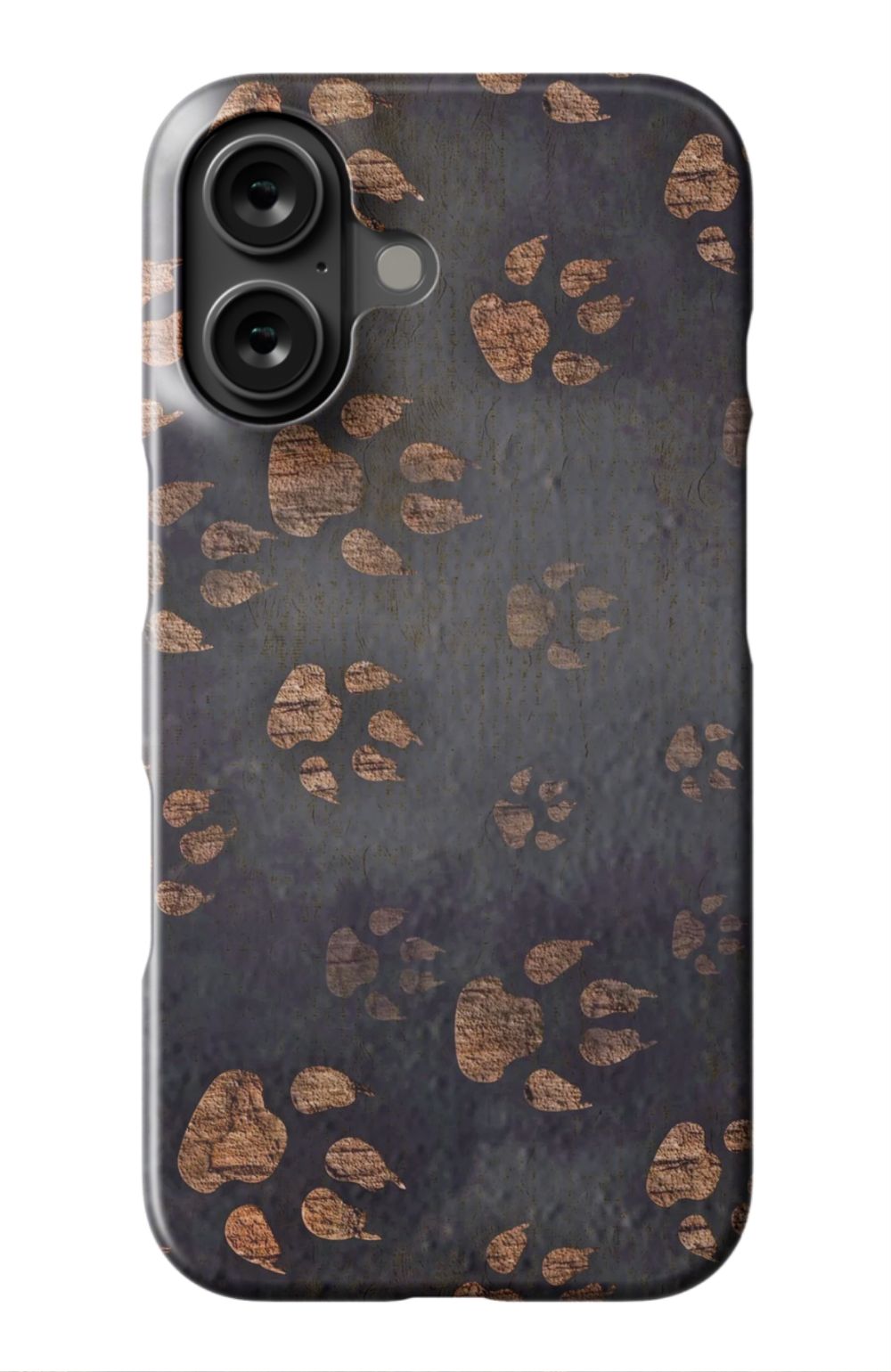Dog Paws Print Case Black