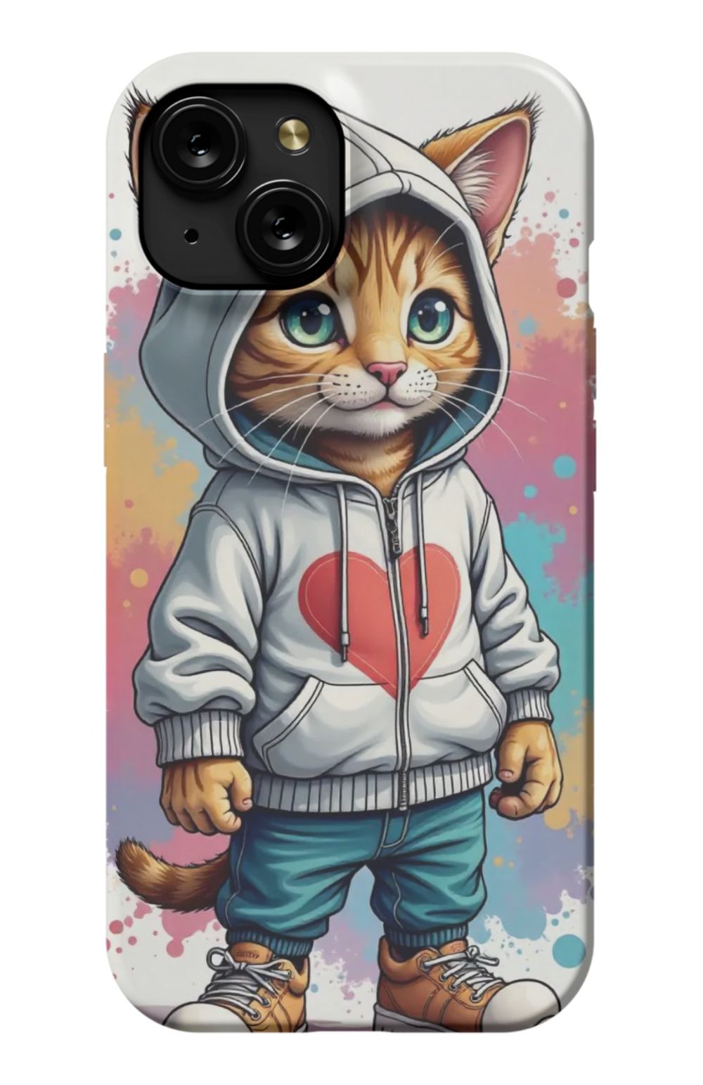 Hi Kitty Cat Heart Case