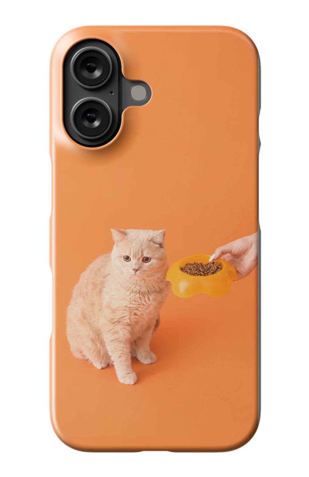Cat Food design print case - Orange