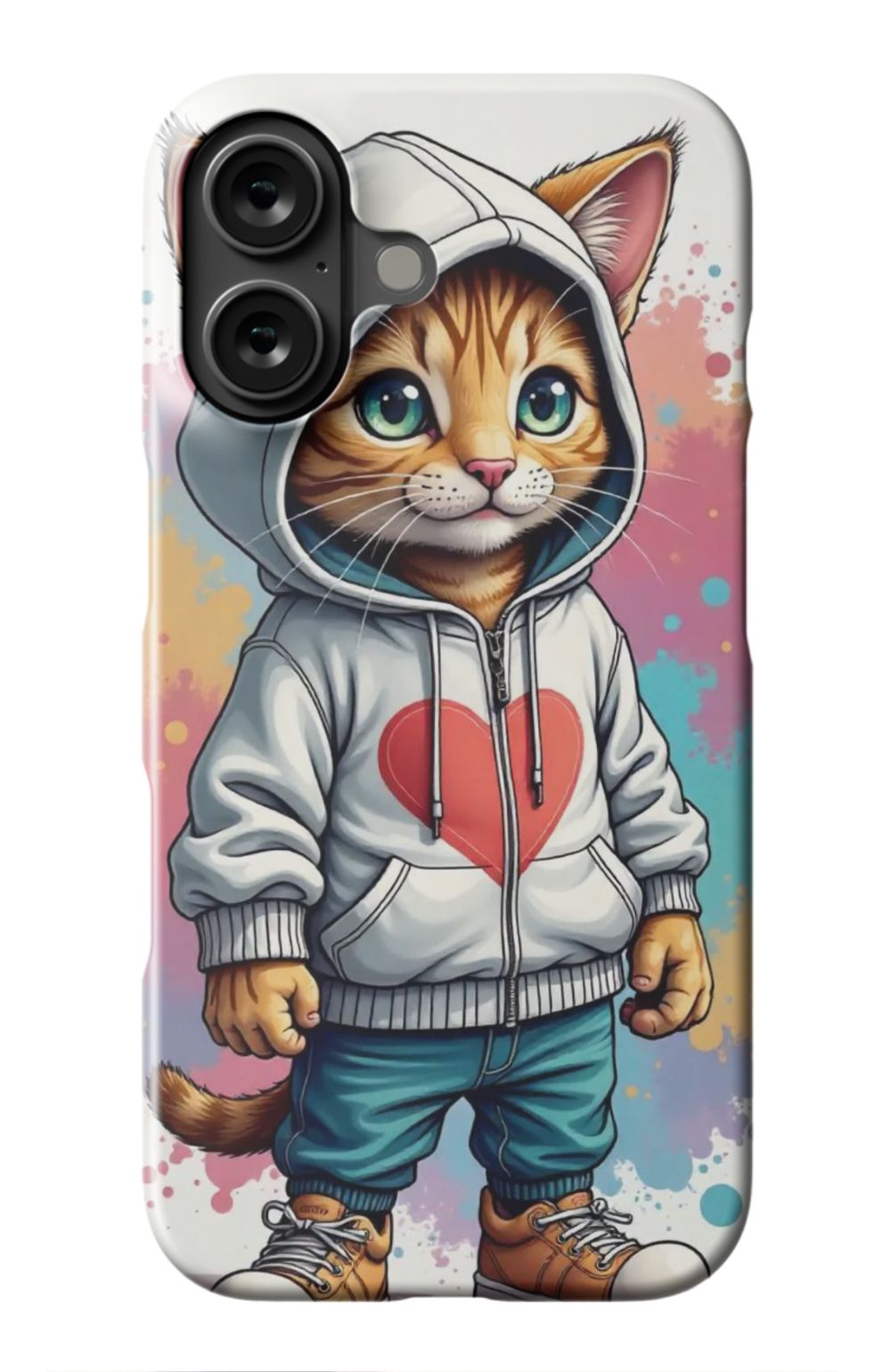 Hi Kitty Cat Heart Case