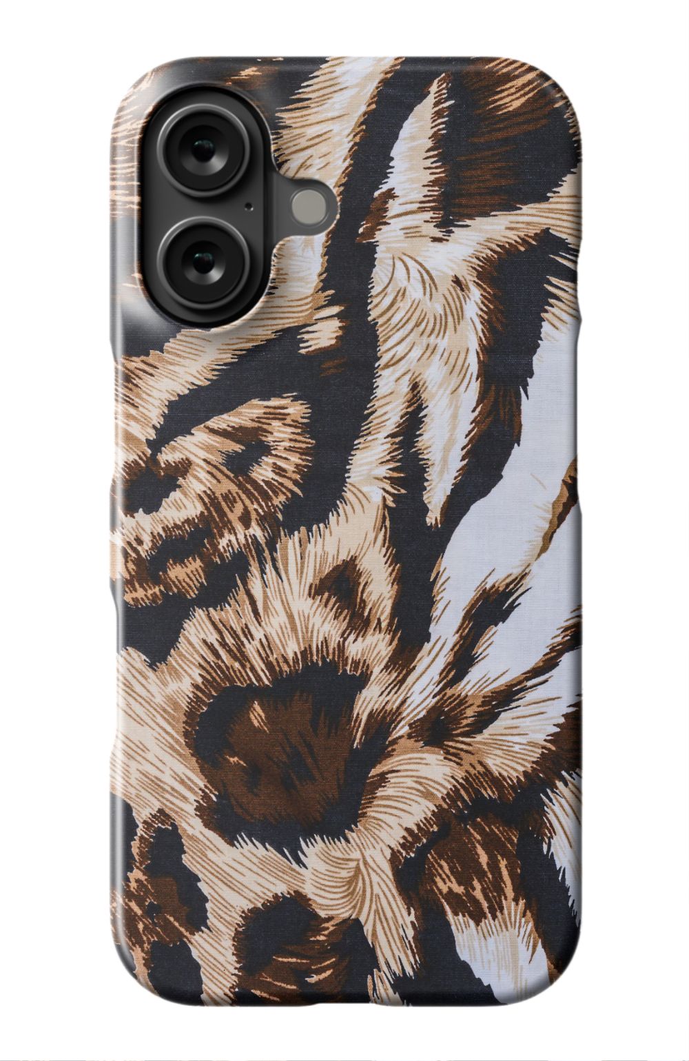 Zebra Pattern Case Brown