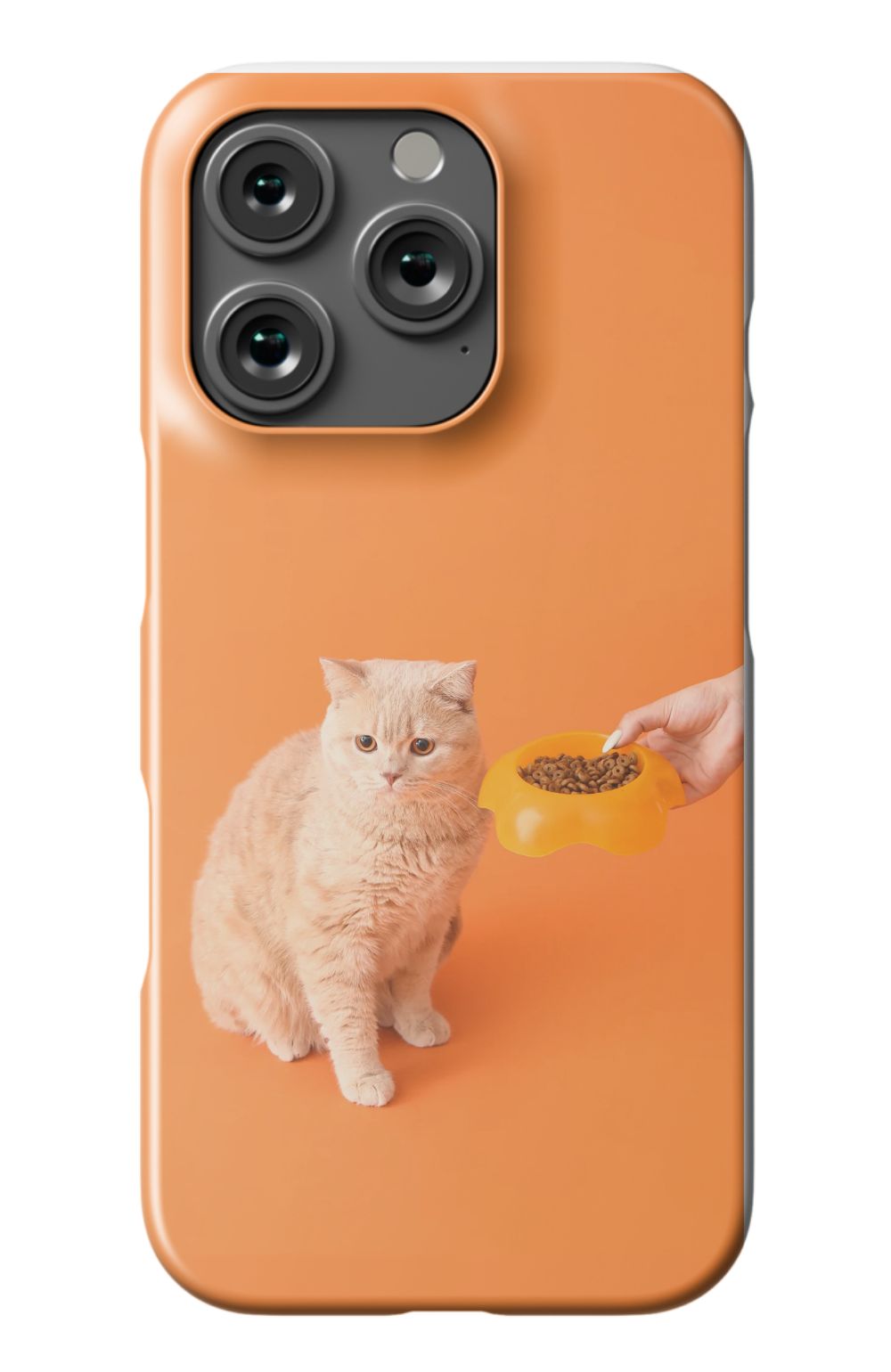 Cat Food design print case - Orange