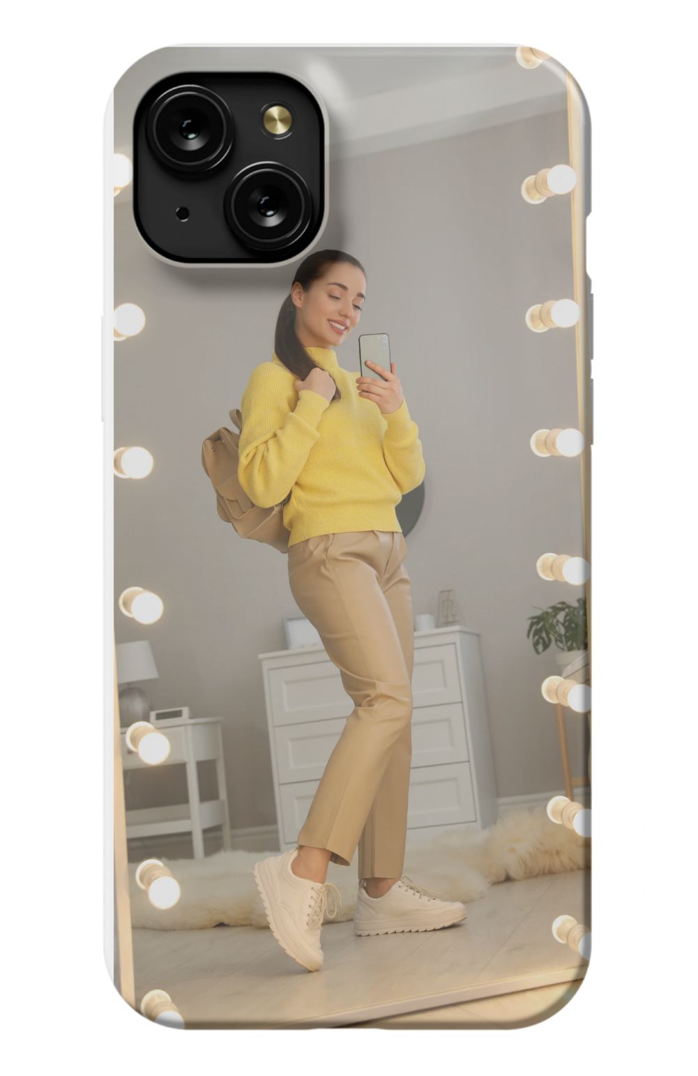 Selfie In Light Up Mirror Case
