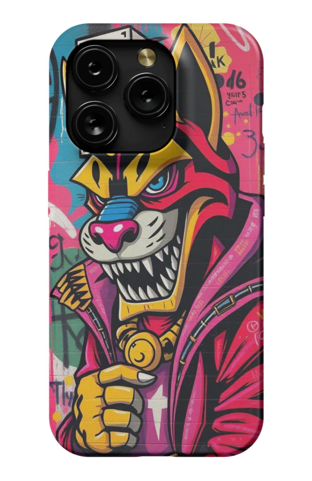 Cool Tiger with Hoodie Grafitti Style