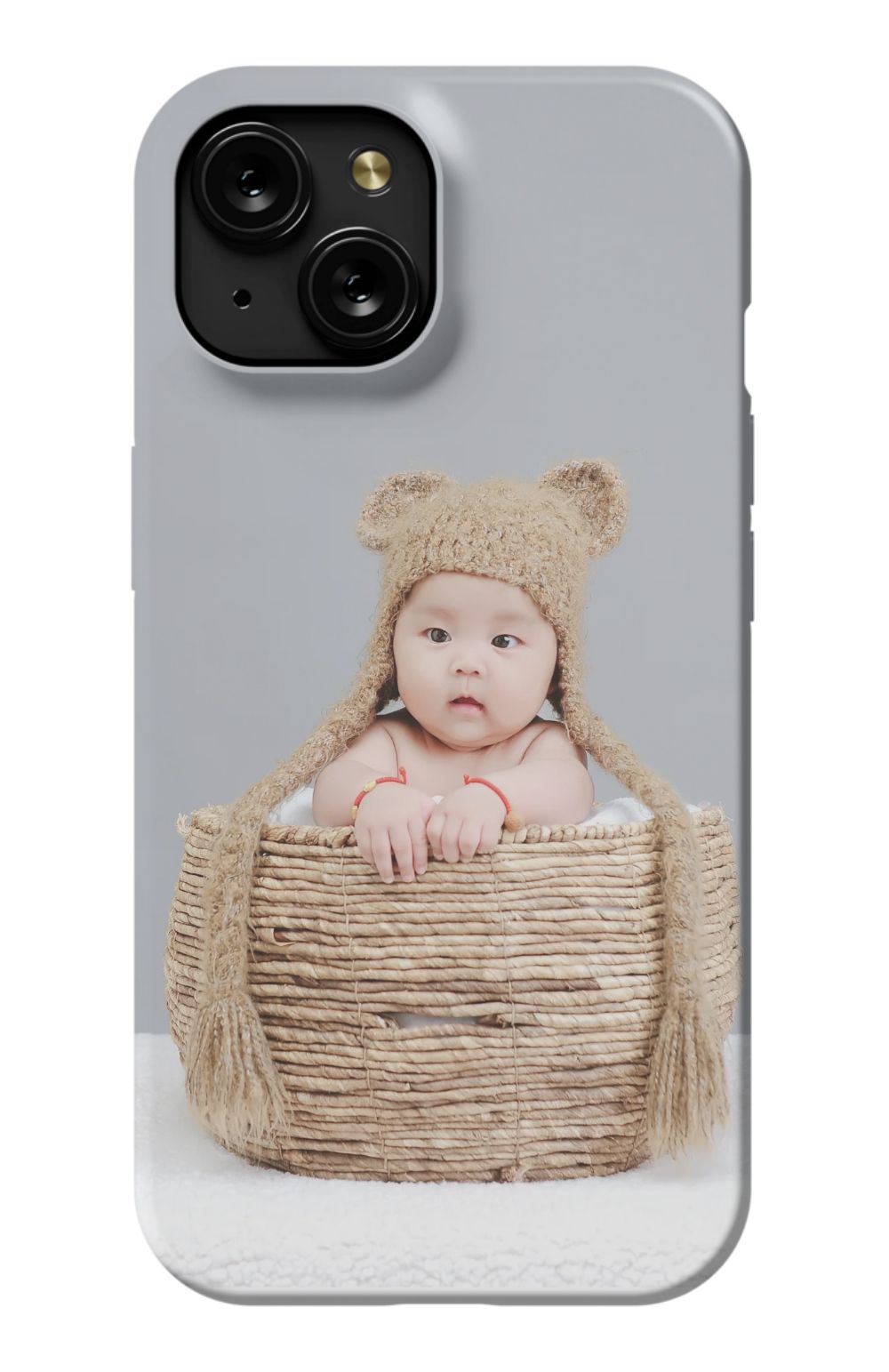 Cute Baby In Basket - Case