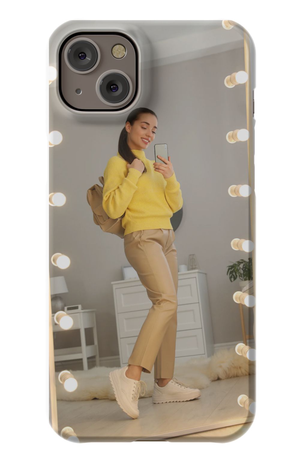 Selfie In Light Up Mirror Case