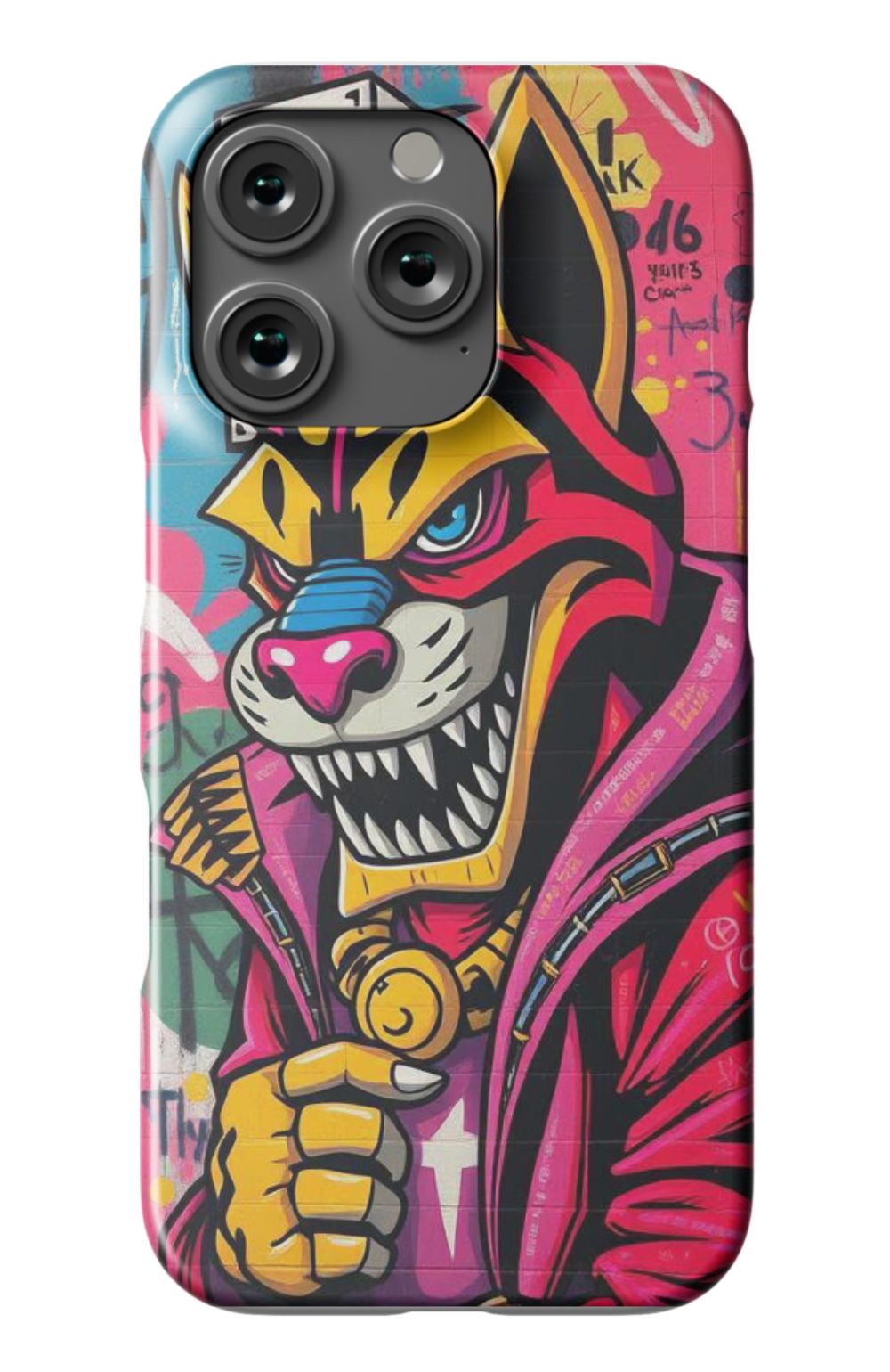 Cool Tiger with Hoodie Grafitti Style