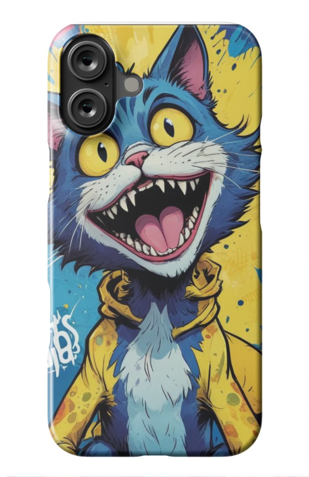 Comic Cat Yellow Design