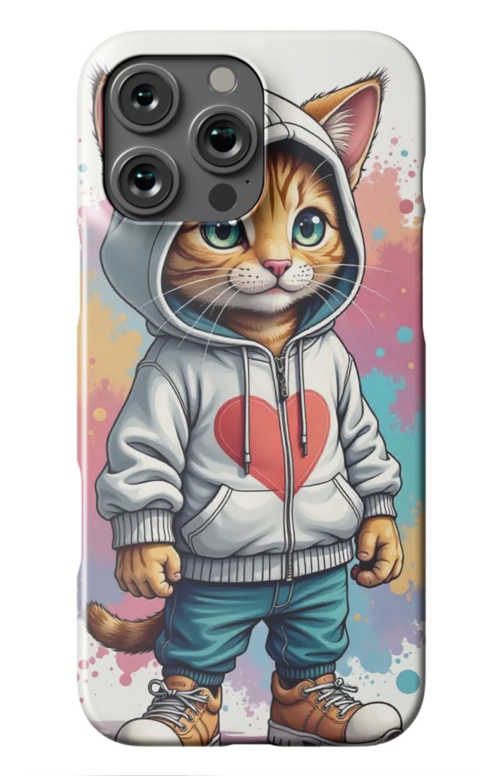 Hi Kitty Cat Heart Case