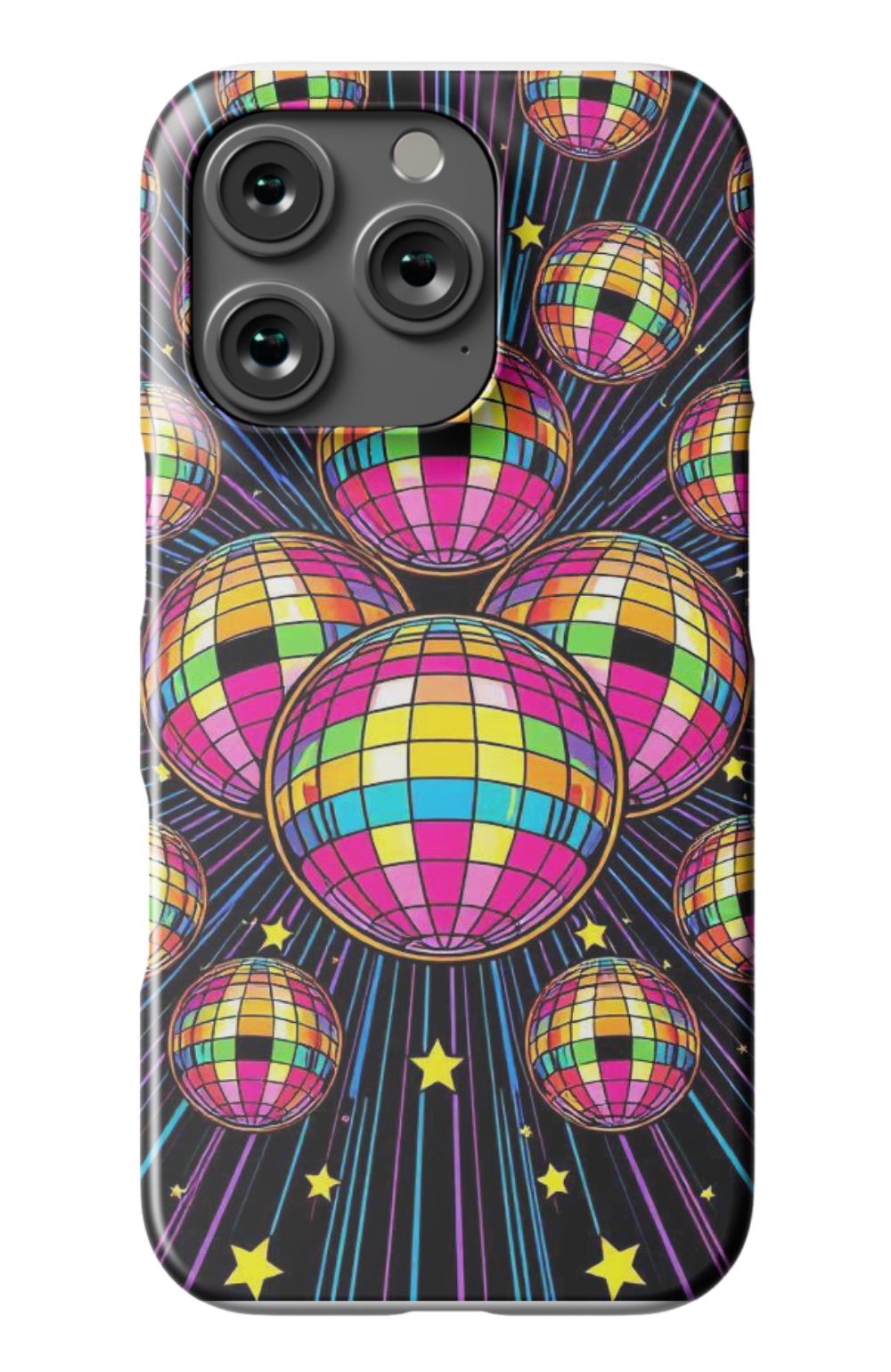 Multi Colour Disco Balls Pattern