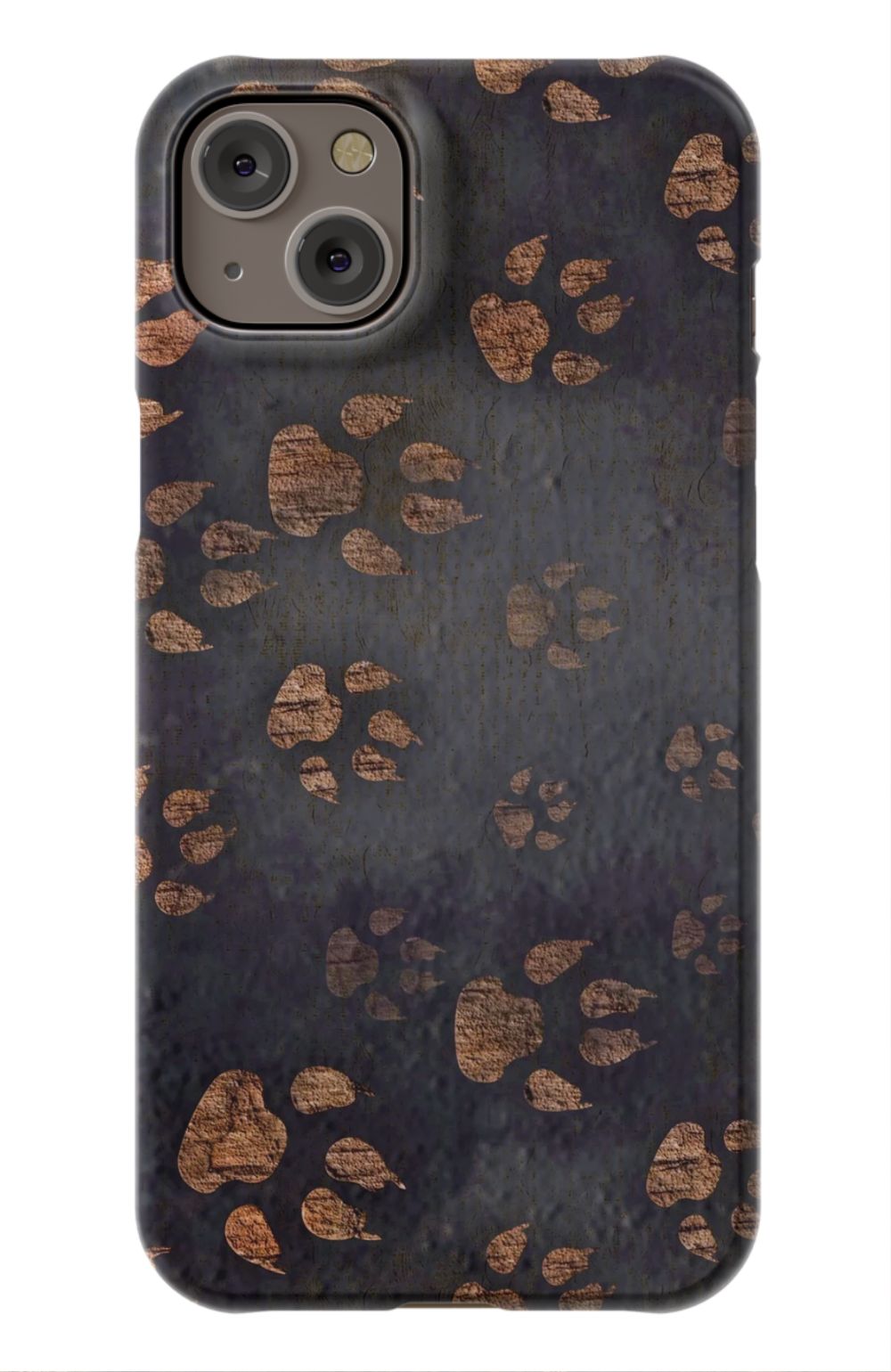Dog Paws Print Case Black