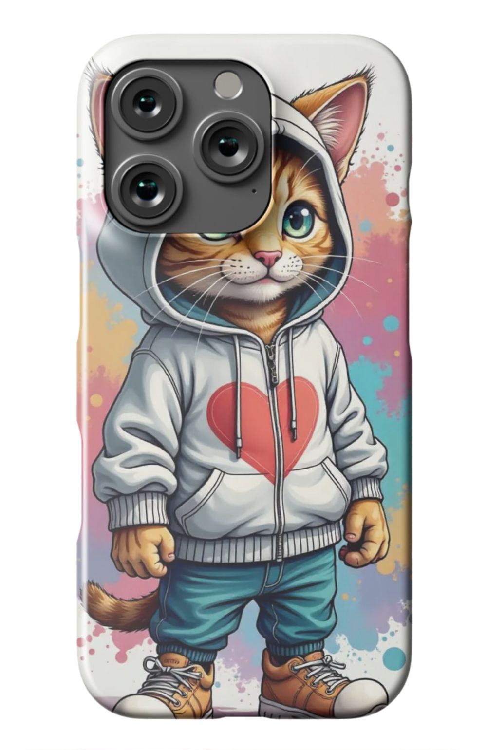 Hi Kitty Cat Heart Case