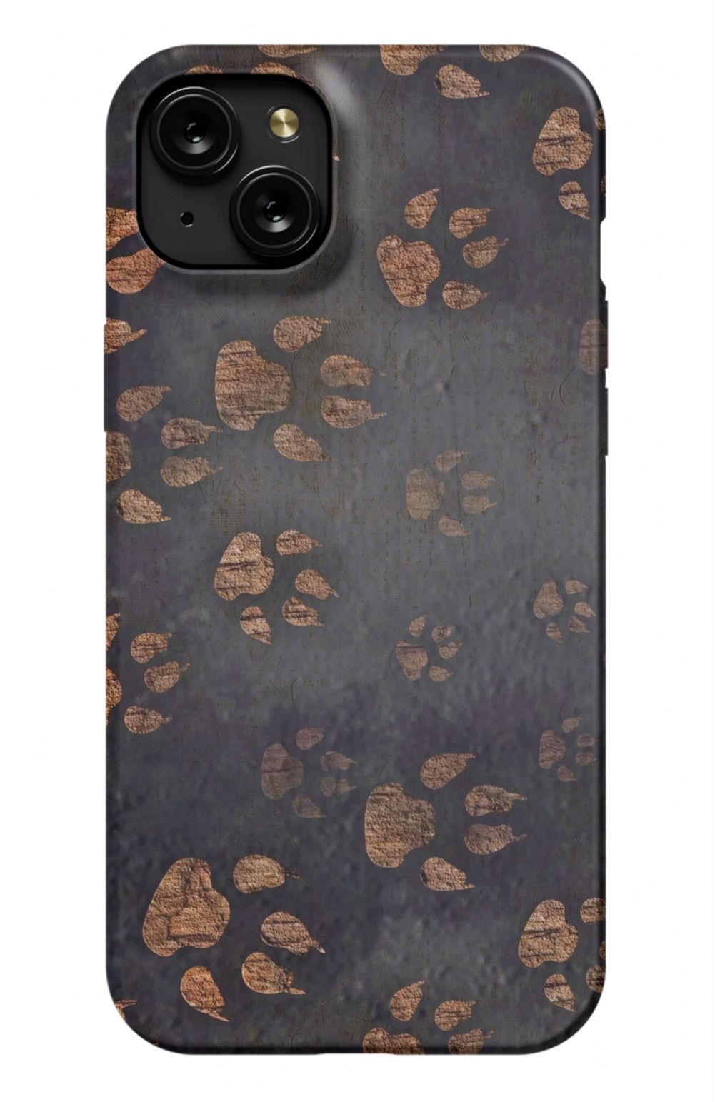 Dog Paws Print Case Black