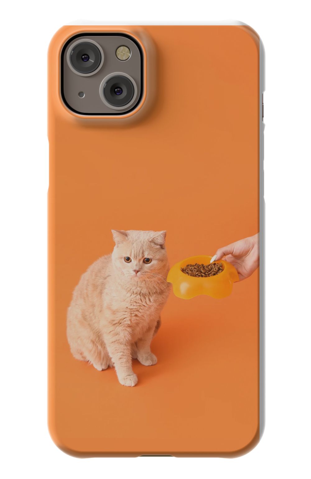Cat Food design print case - Orange