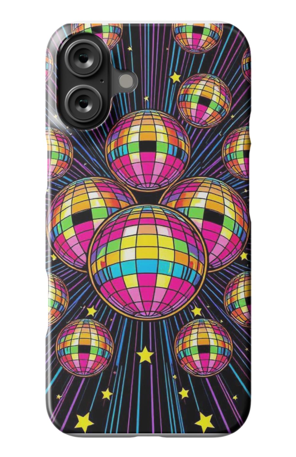 Multi Colour Disco Balls Pattern