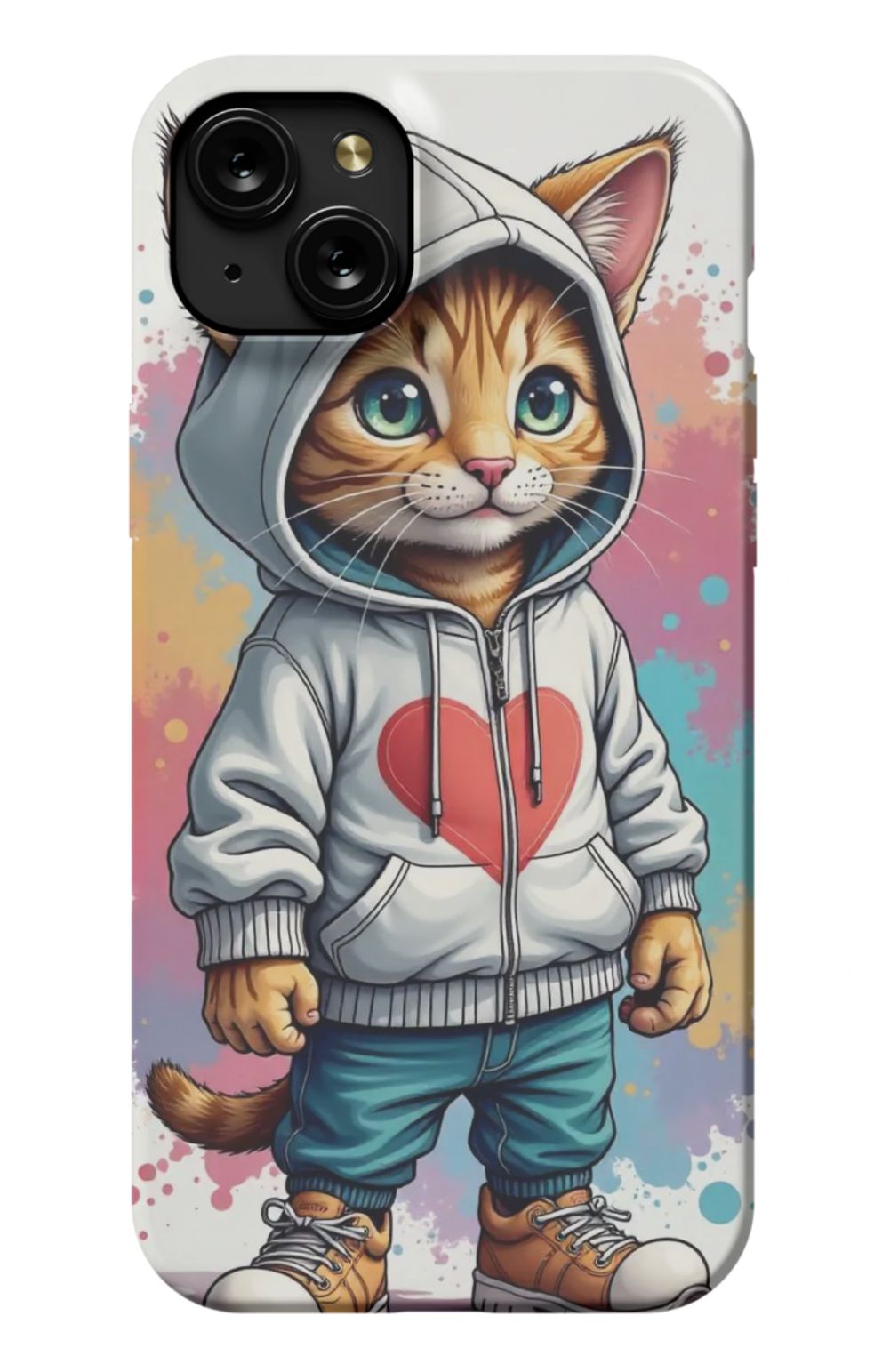 Hi Kitty Cat Heart Case