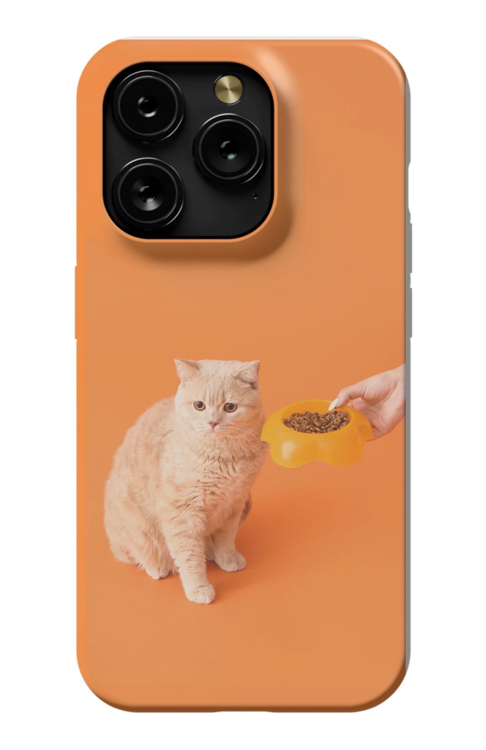Cat Food design print case - Orange