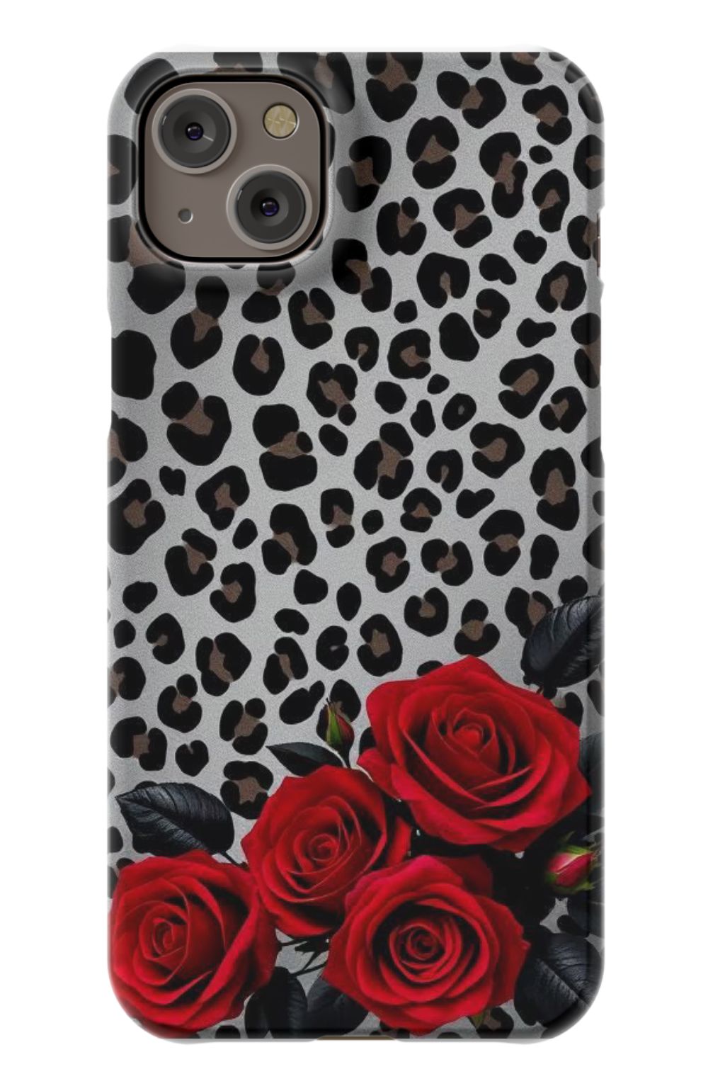 Red Roses On Leopard Print