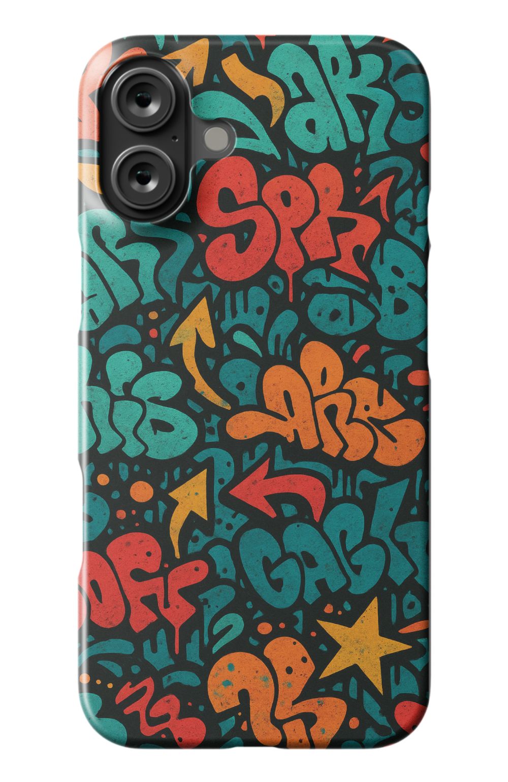 Graffiti Typo Retro Case