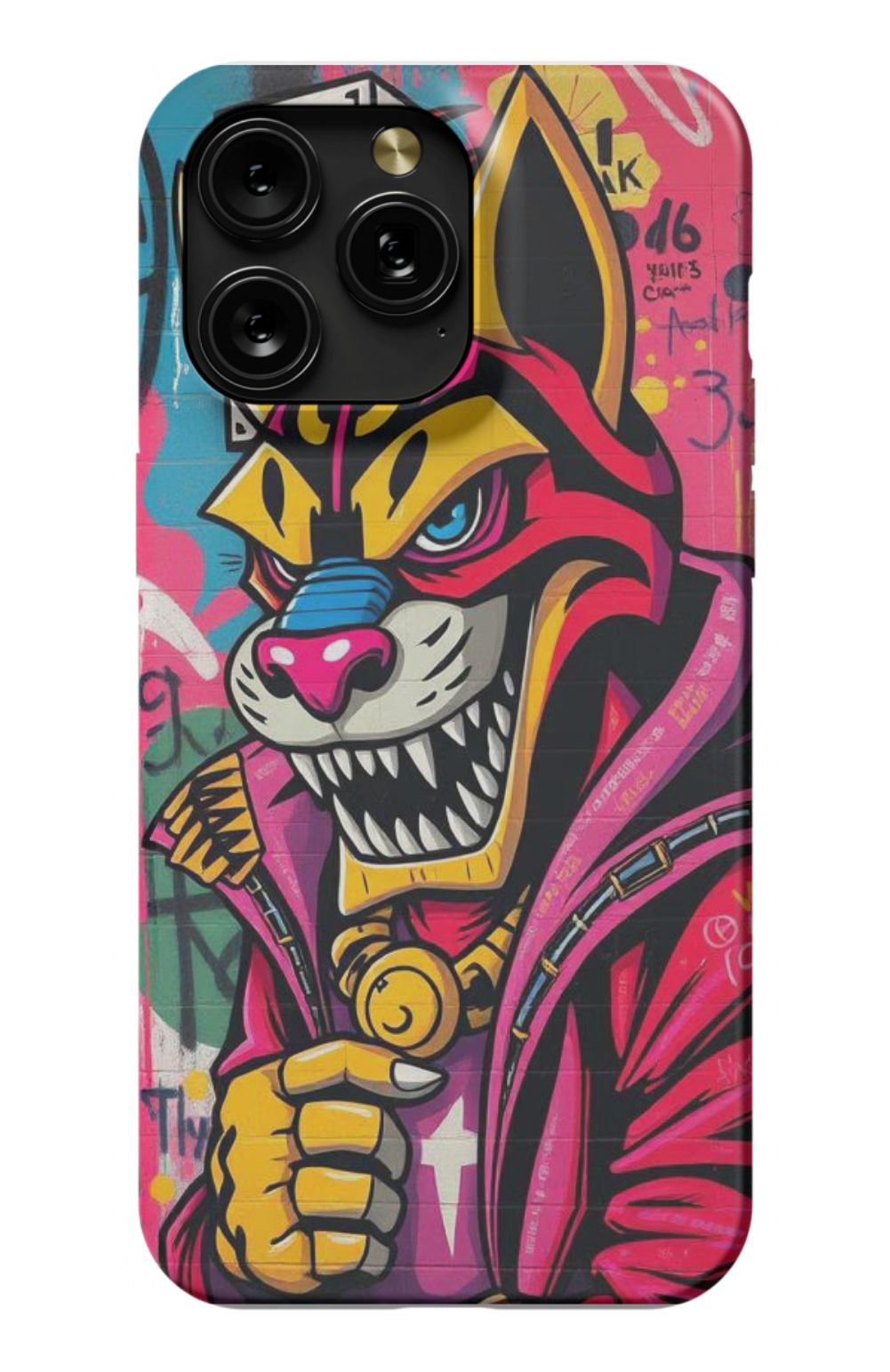 Cool Tiger with Hoodie Grafitti Style