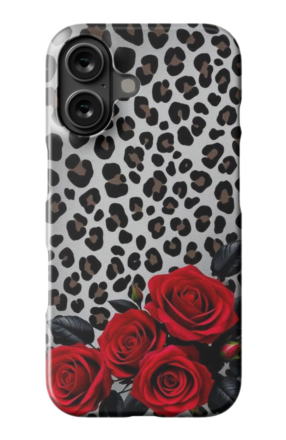 Red Roses On Leopard Print