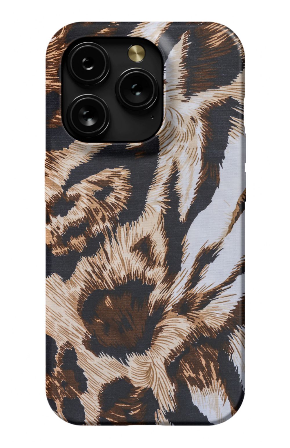 Zebra Pattern Case Brown