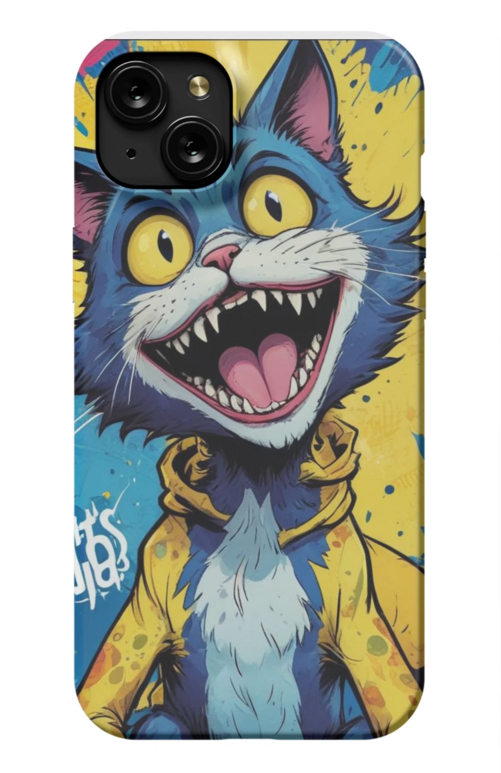 Comic Cat Yellow Design