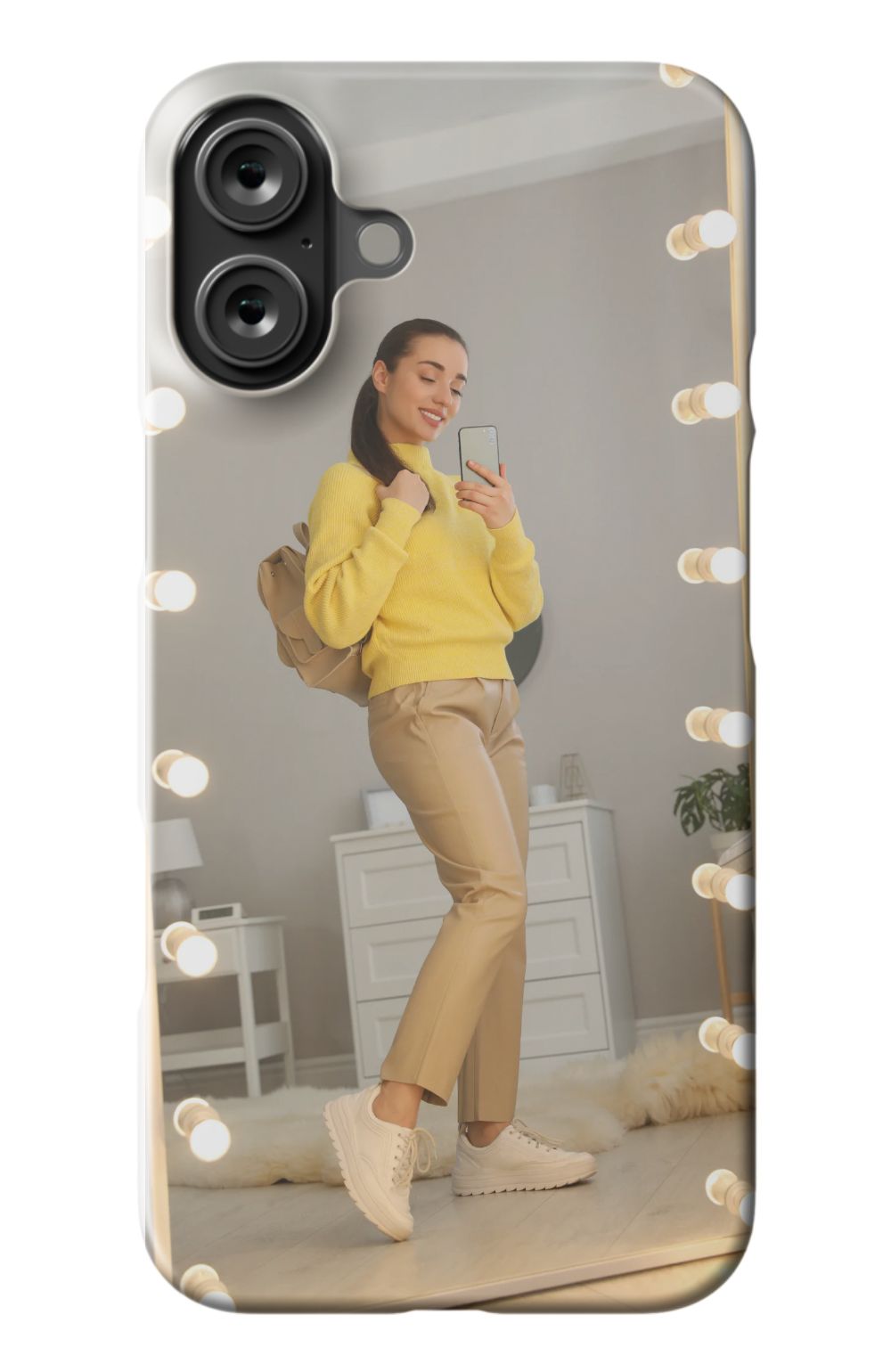 Selfie In Light Up Mirror Case