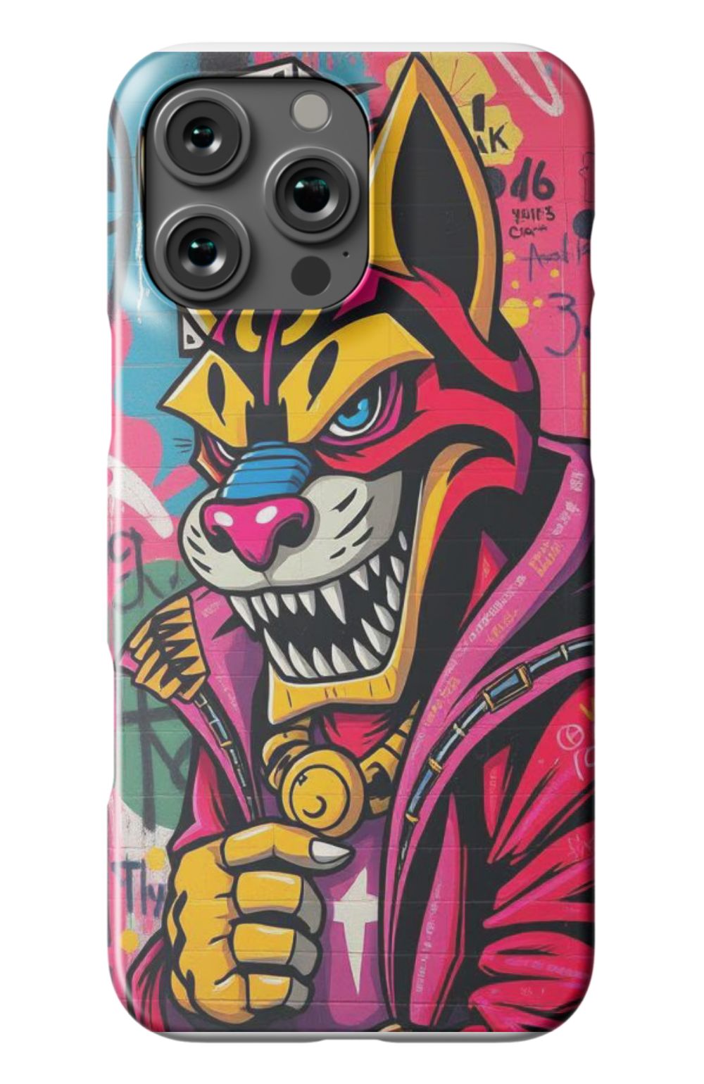 Cool Tiger with Hoodie Grafitti Style