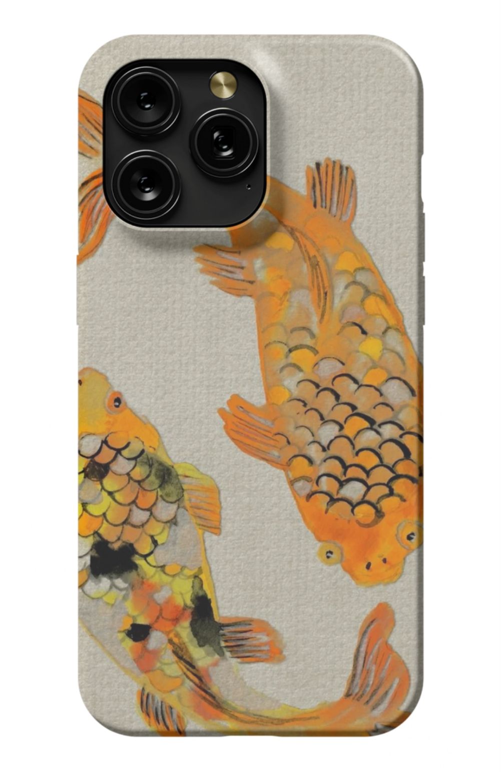 Koi fish Japanese Case Beige
