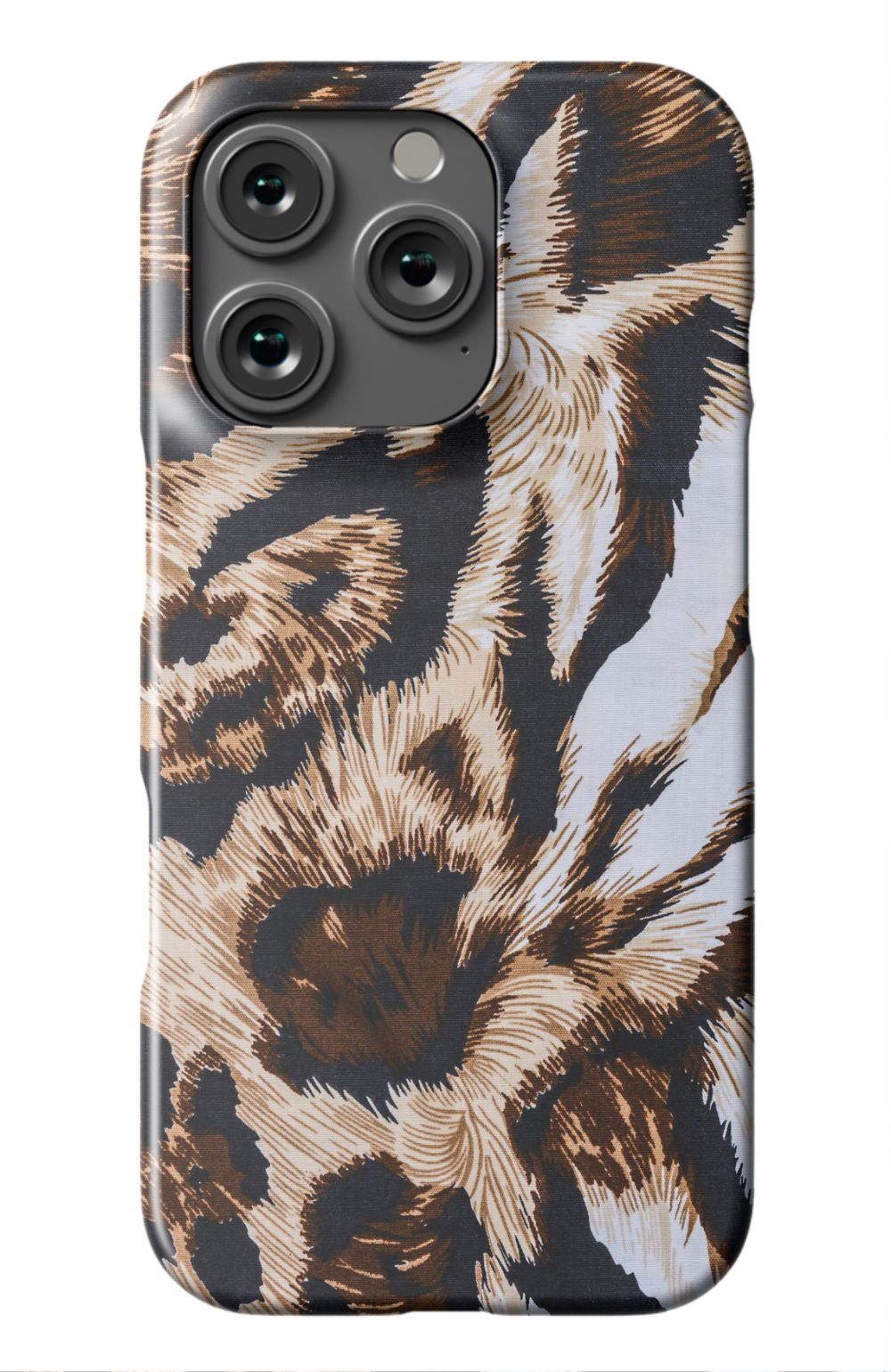 Zebra Pattern Case Brown