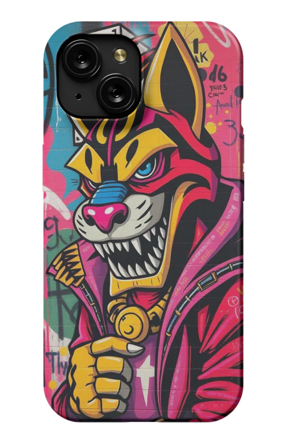 Cool Tiger with Hoodie Grafitti Style