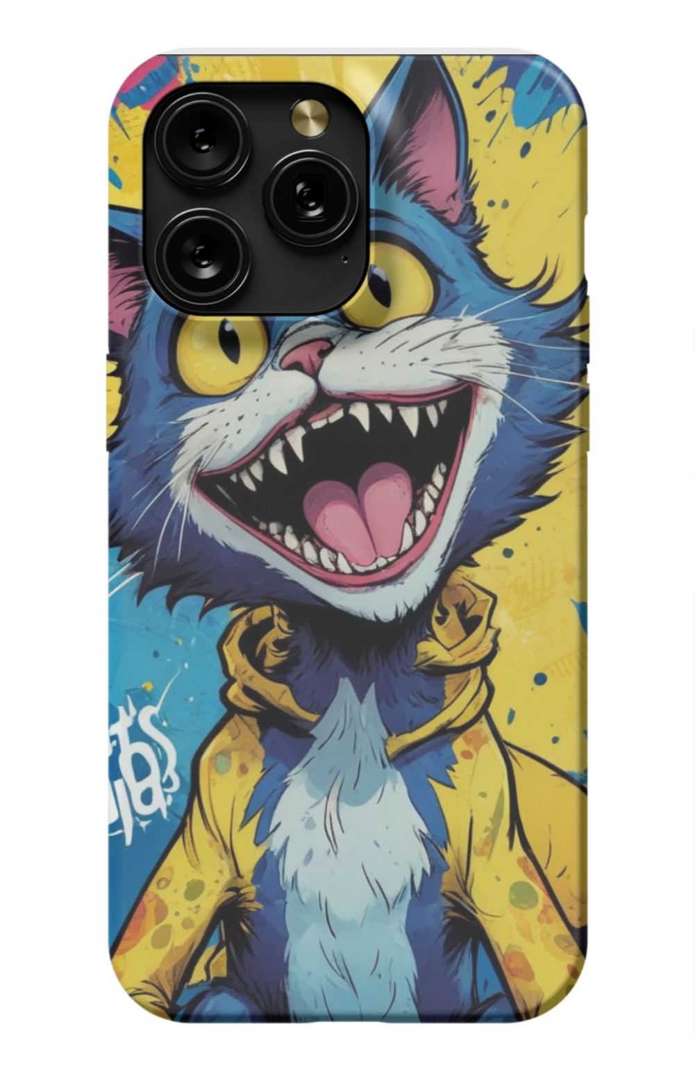 Comic Cat Yellow Design