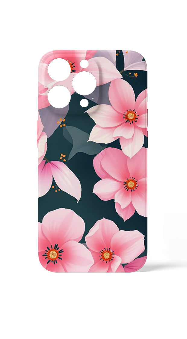 Abstract Pink Petal Flowers Case