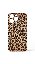 iPhone 15 Leopard Print Case Brown