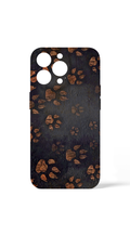 iPhone 15 Plus Dog Paws Print Case Black