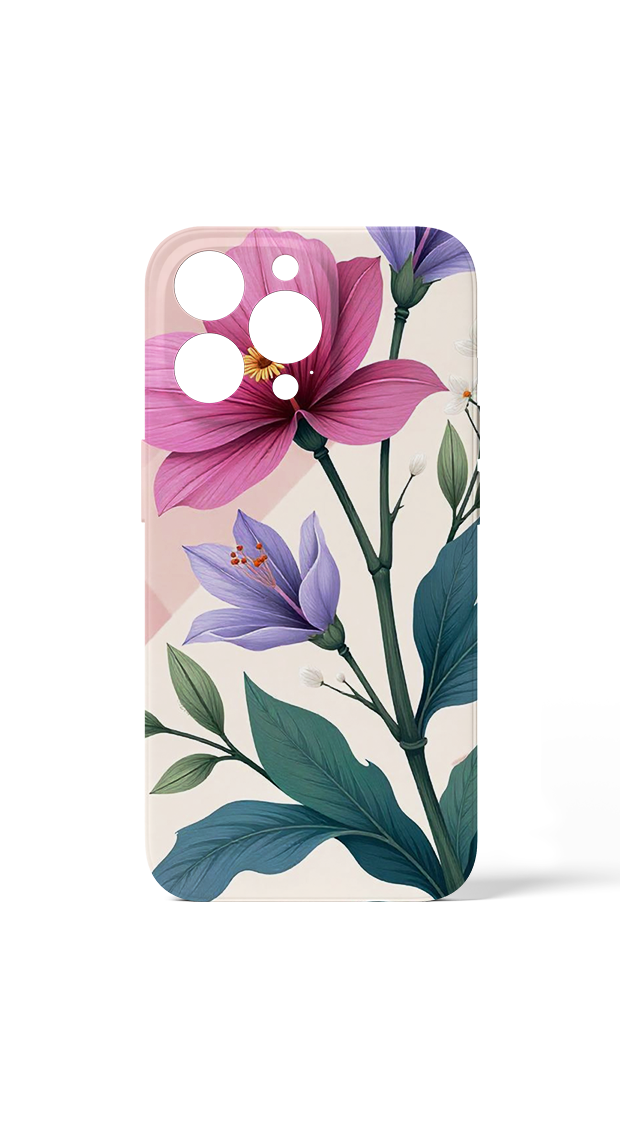 Floral Pink Tulip Case Version 4